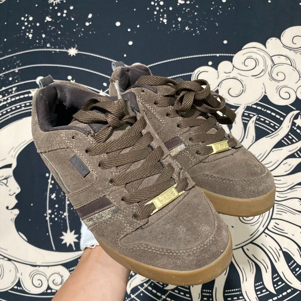 Vans Dunbar 2 55292 Sneaker Shoe Men 7 Brown Suede Leather Skateboarding Lace-Up